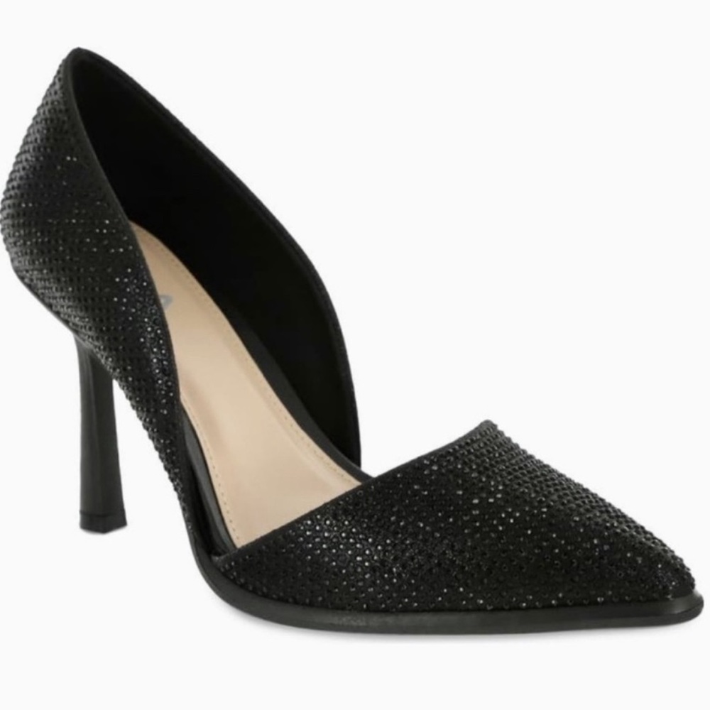 BRAND NEW! Never Worn MIA Ciana Rhinestone D’Orsay Black Pumps Size 8